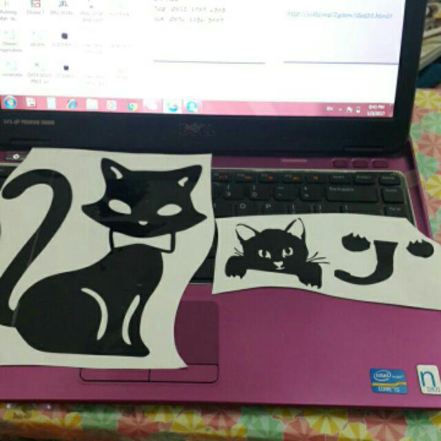 Cutting Stiker Tombol Lampu Saklar Lampu Decal Sticker Dekorasi Rumah Diy Unik Kucing Panda Macan