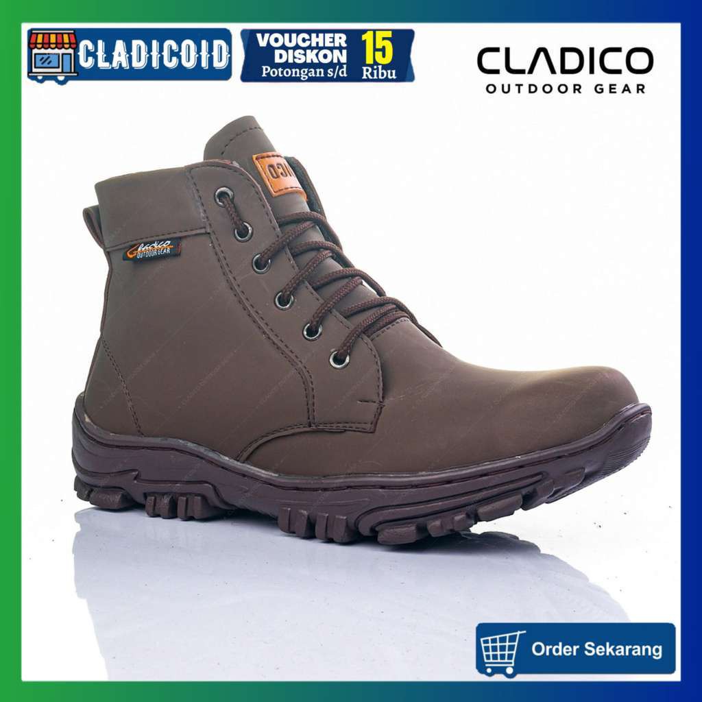 SEPATU SAFETY PRIA BOOTS UJUNG BESI ORIGINAL KERJA LAPANGAN PROYEK OUTDOOR GUNUNG HIKING TOURING