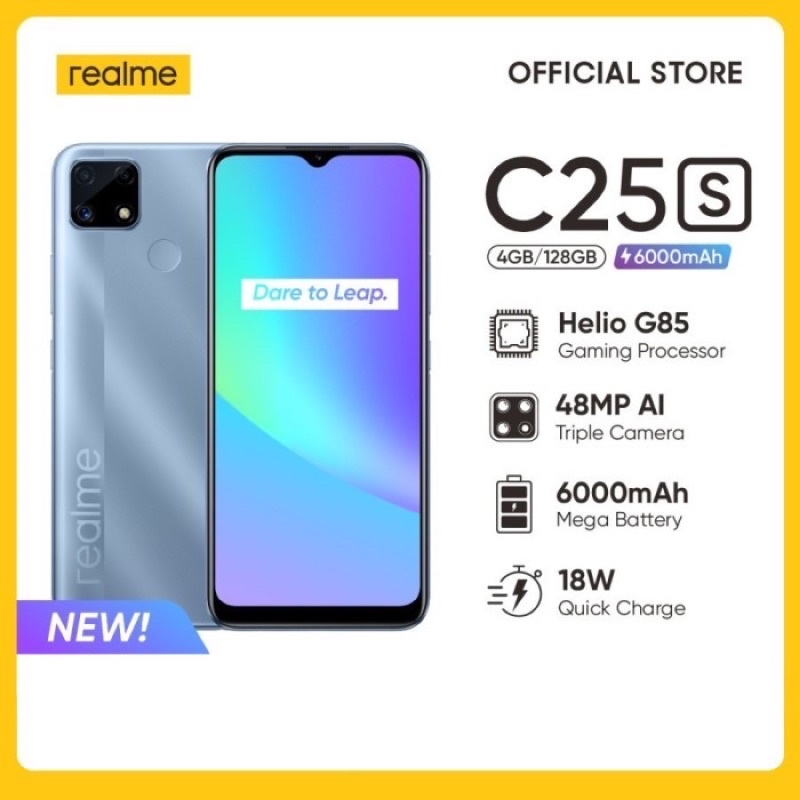 HP Realme Narzo 30A 4/64,Narzo 20 4/64,Narzo 50i 4/64GB Garansi Resmi Realme Indonesia-C25S 4/128 Biru