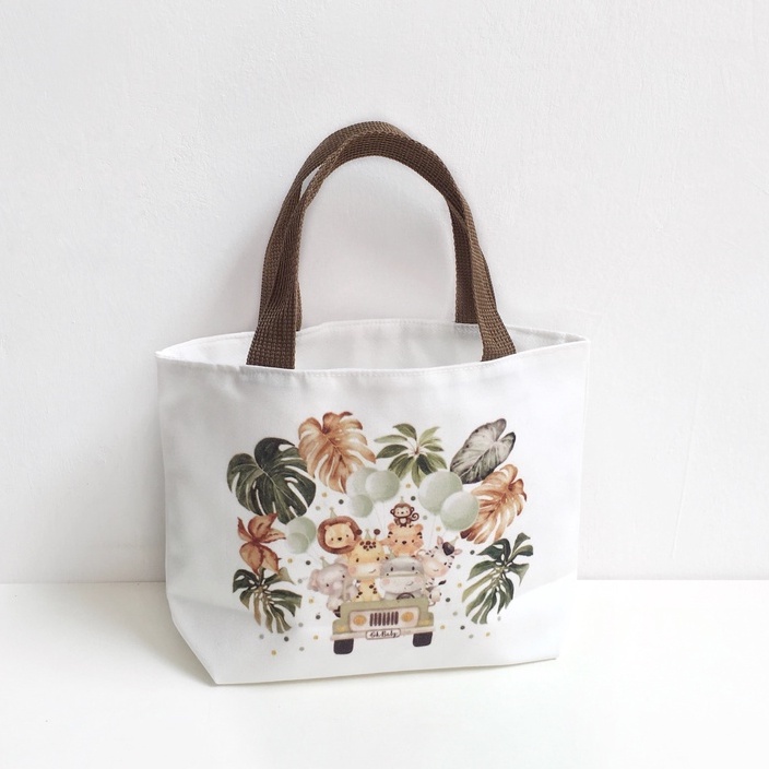 Mini totebag kanvas custom fullcolor print (Minimal order 10 pcs)