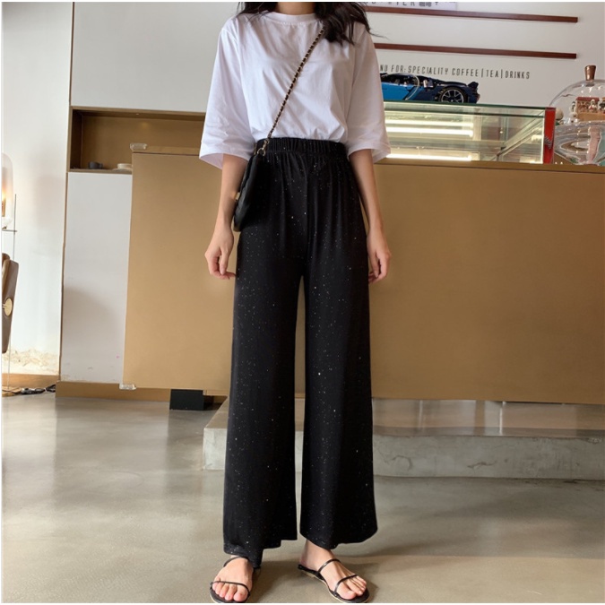 XIAOZHAINV Celana Wanita Korean Style High Waist Loose Pants 798