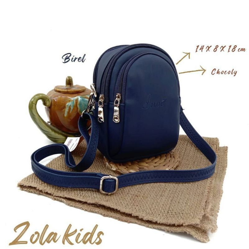 Ready ZOLAKIDS CHOCOLY BY INOE / Tas selempang anak