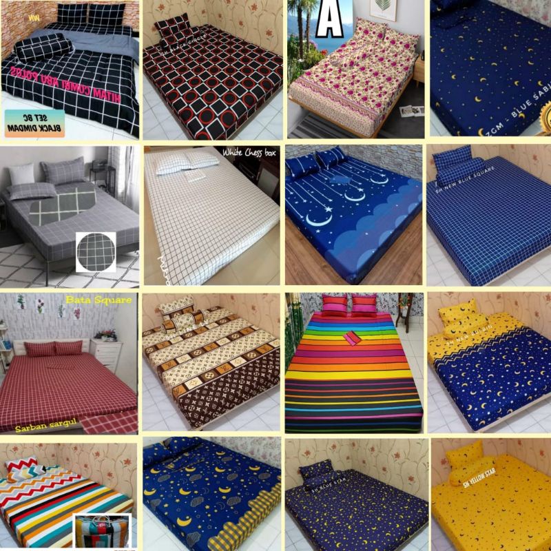 SARUNGKASUR SPREI RESLETING UKURAN 90,100,120,140,150,160,180,200 ( *200*15 )