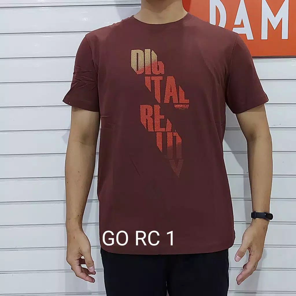 gos RC DAMOR (CRESSIDA) Baju Cowok Reguler Kaos Pria Lengan Pendek Original