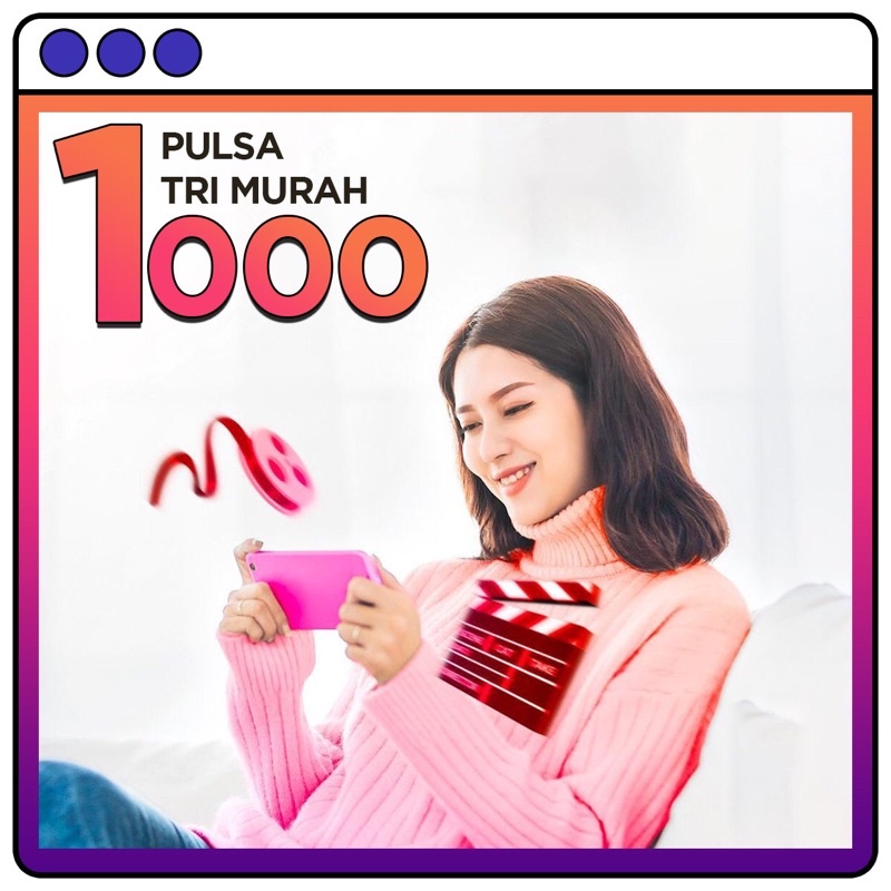 JUAL PULSA TRI MURAH 1000