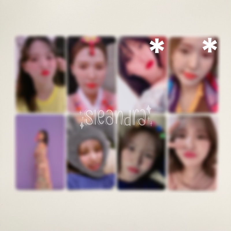 dear u letter red velvet wendy photocard pc only