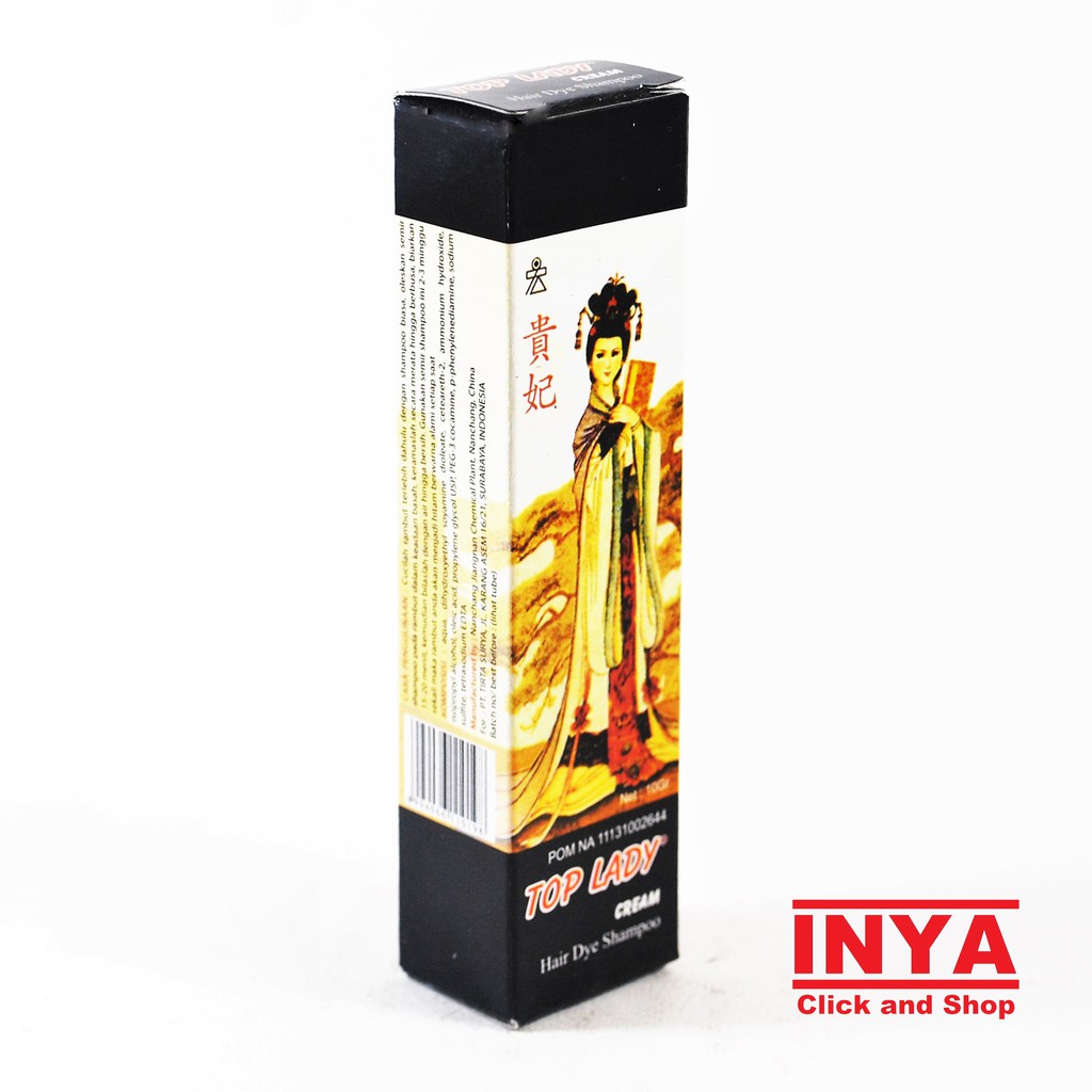 TOP LADY CREAM TUBE 10gr - Hair Dye Shampoo