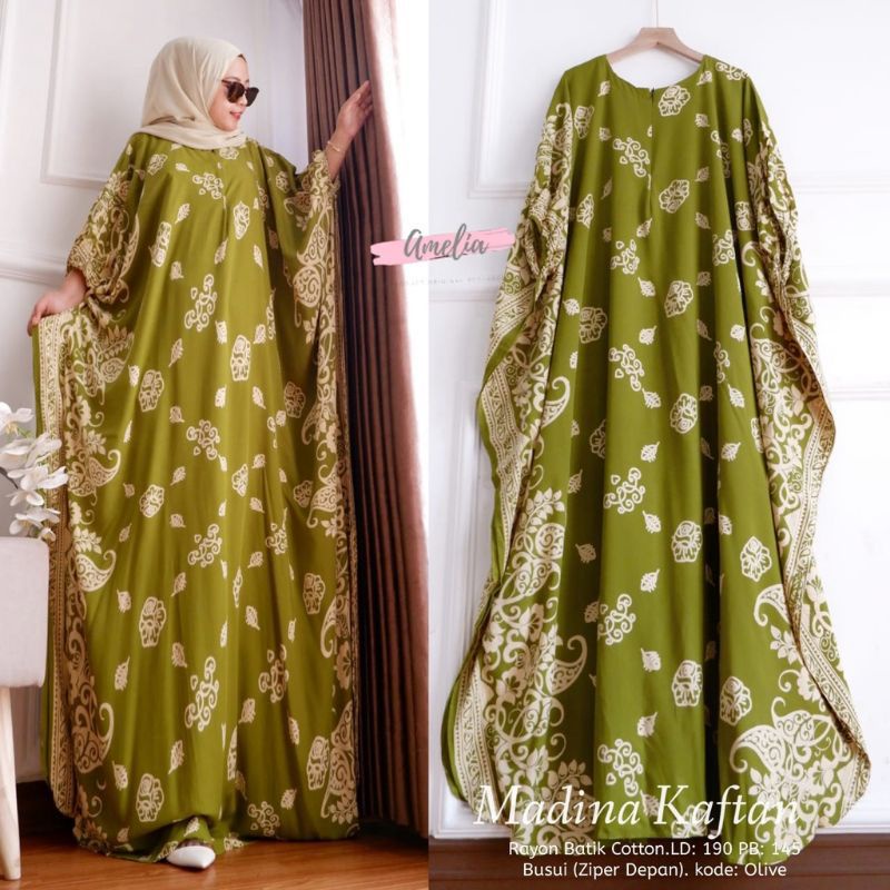 MADINA GAMIS KAFTAN OVERSIZE XXXL | GAMIS LOWO KAFTAN MOTIF TERBARU