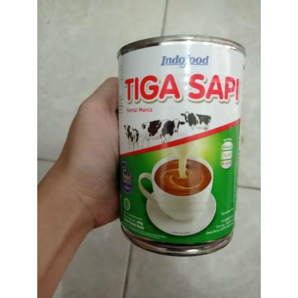 

Susu Kental manis Tiga sapi Indofood 495g/Susu kental manis/ susu kaleng/susu krimer