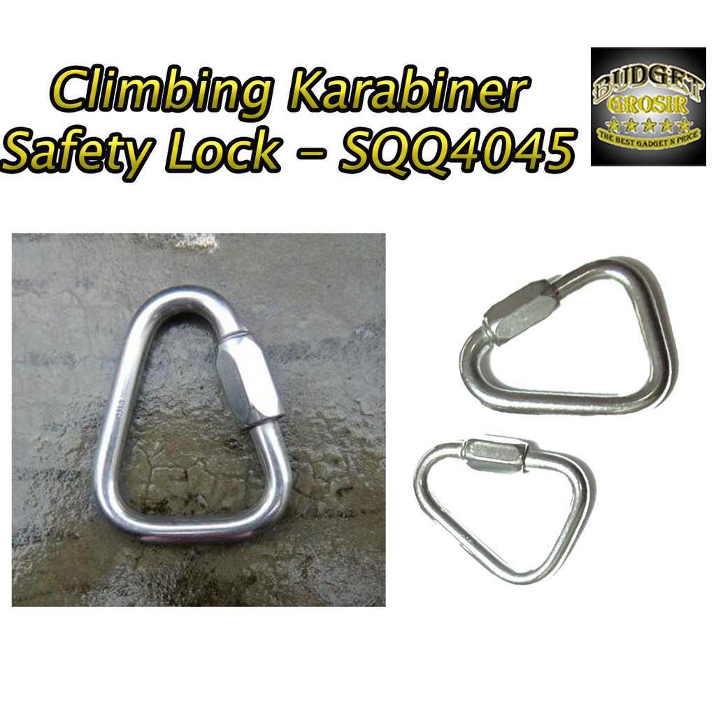 Climbing Karabiner Safety Lock - SQQ4045 - Silver