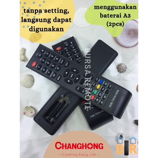 Remot / Remote TV CHANGHONG LCD LED GCBLTV21A-C60 / ecer dan grosir