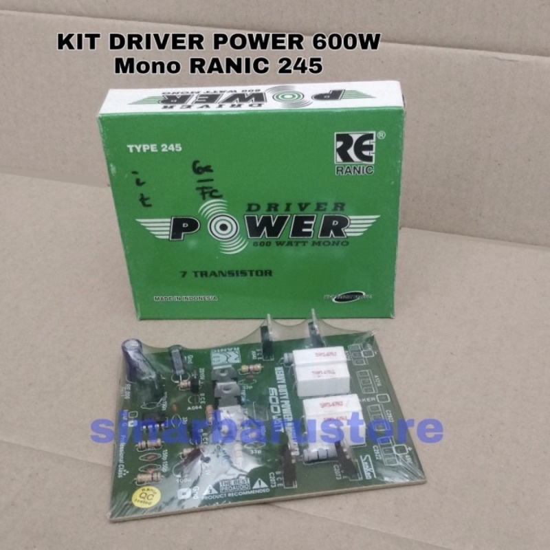 Kit Driver Power 600 Watt Mono Type-245 Ranic