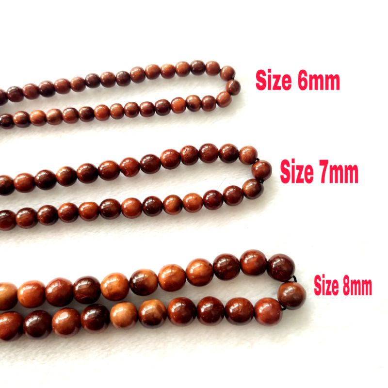 Tasbih Kokka/Kaukah, Size 6mm, 8mm, 10mm_Tasbih 99 Butir