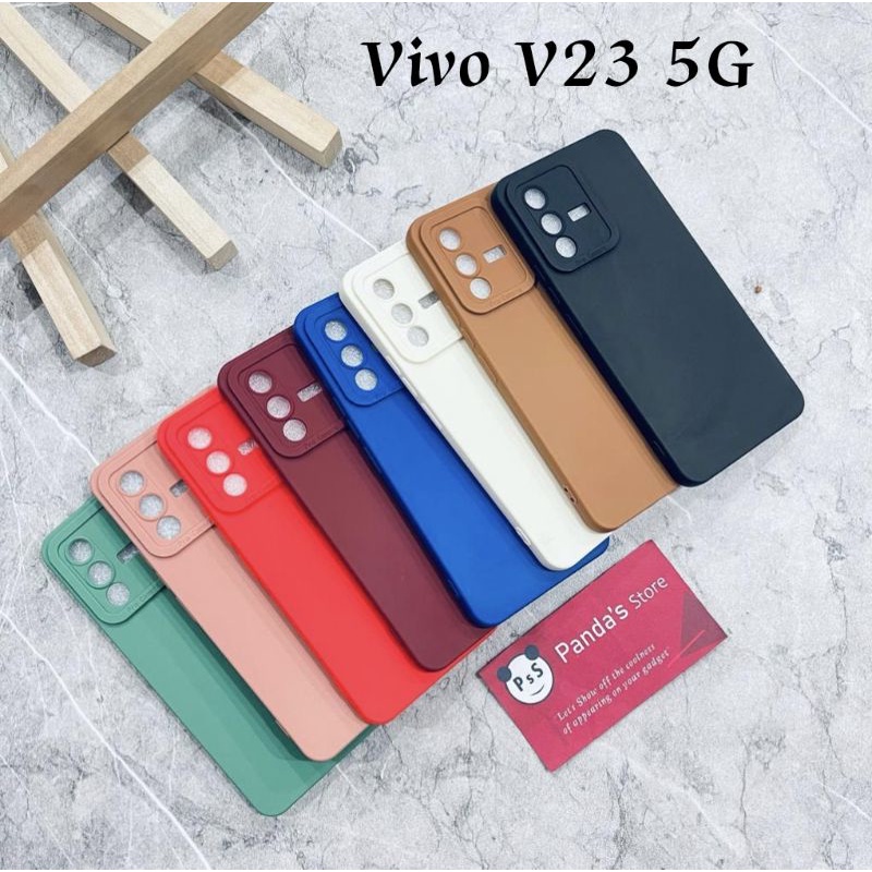 Softcase Pro Camera Vivo V23 5G Candy Case Full Color 3D Silikon TPU