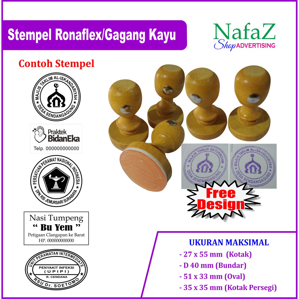 

Stempel Kayu /Ronaflex