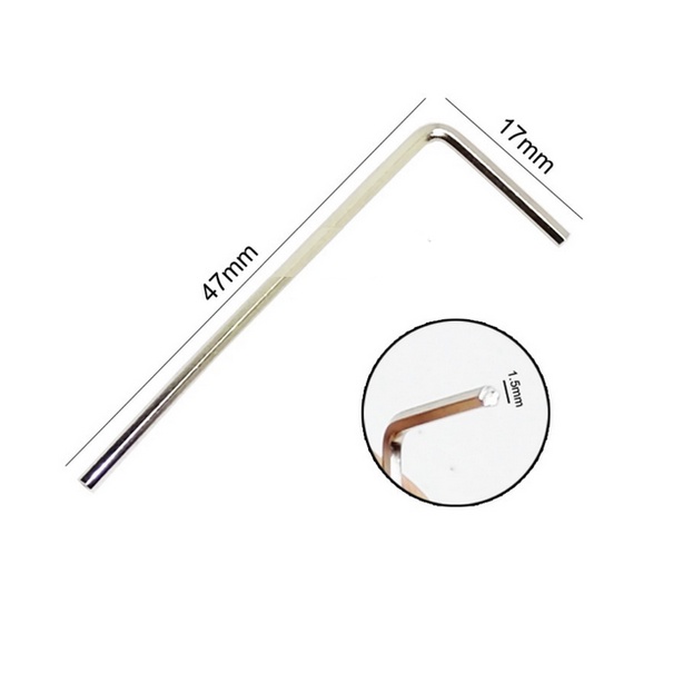 Kunci L Hexagonal Kecil Hex Key Wrench untuk Baut L Tanam M3 1.5 mm