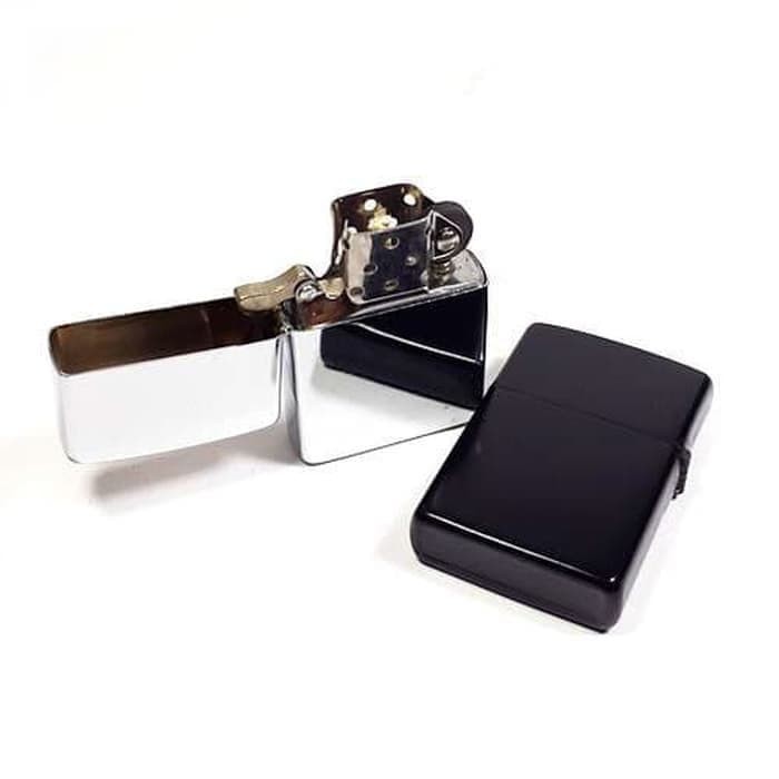 Best Seller! KOREK API ZIPPO CHROME SILVER POLOS MANCIS LIGHTER Terbatas!