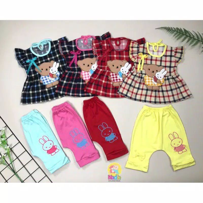 Setelan Anak Perempuan Lucu boneka