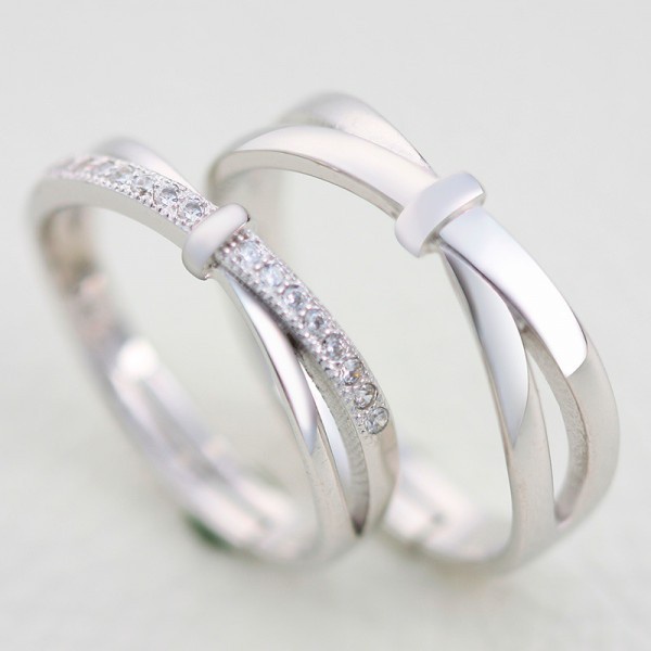 Cincin Perak Nikah Ring Silver Perak 925 Kawin Couple Ring Sepasang Murah Emas Tunangan Perak Wanita