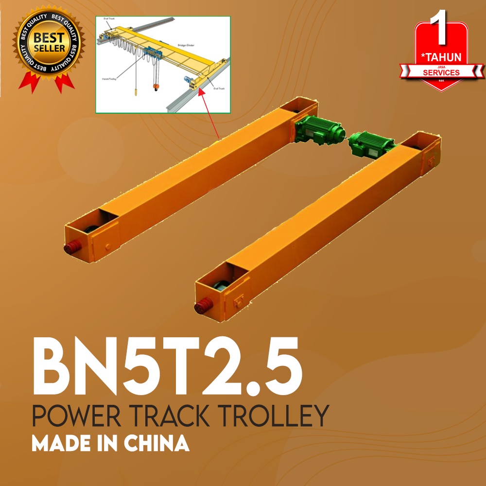 End Carriage Saddle Girder Hoist Track Trolley 5 - 7 Ton 2.5 m 0.4 kw AKS1963