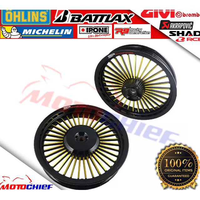 $942Š Velg Racing Tapak Lebar Top Mio Mio Sporty Retro Series - Merah ¡