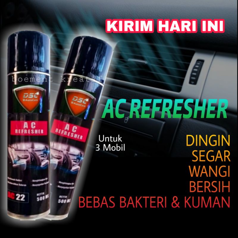 Ac refresher ukuran jumbo / Cleaner Ac mobil / Pembersih Ac dsc ukuran 500 ml