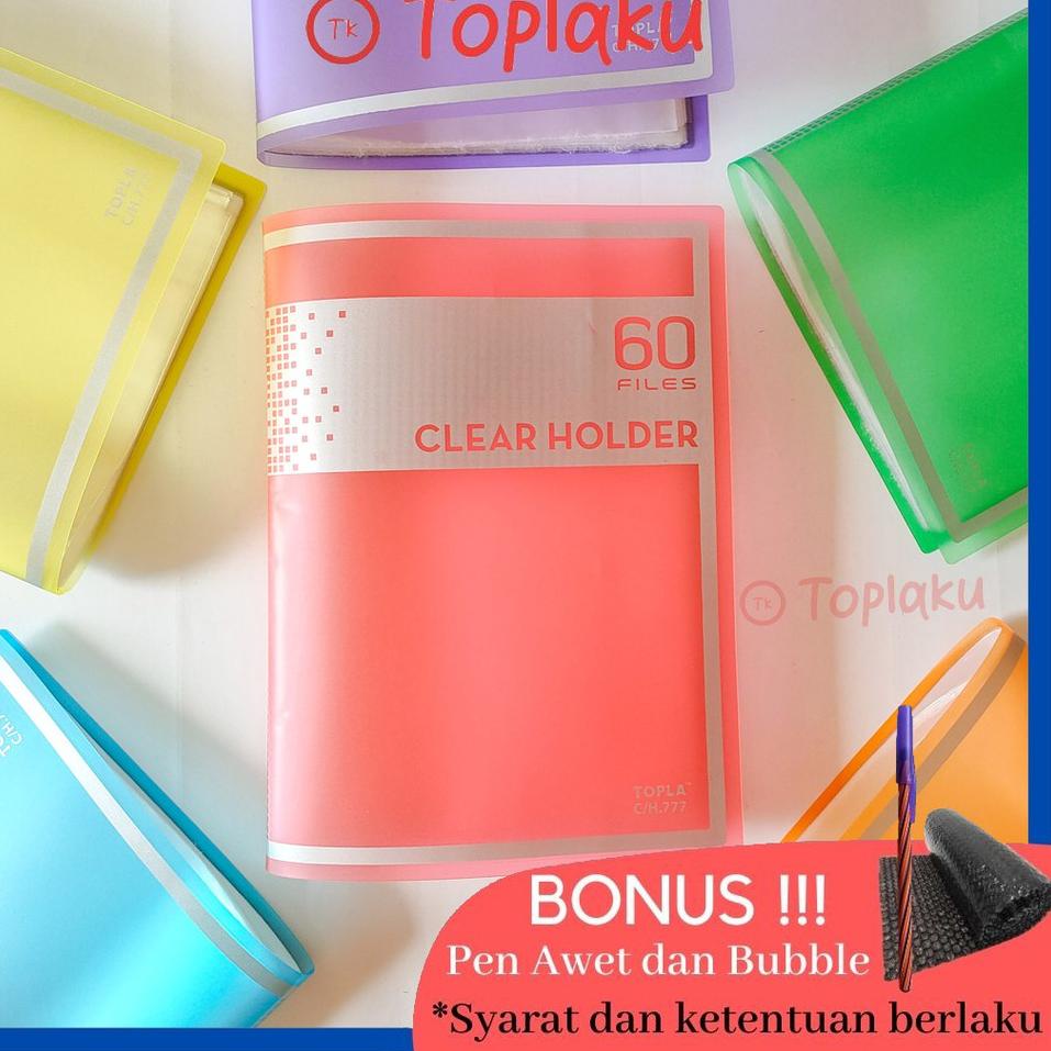 

[Best✔️] Clear Holder Premium F4 FOLIO 60 File Map Dokumen Plastik Document Keeper Folder Berkas Dis