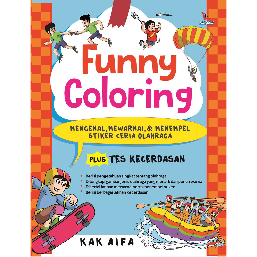 

Buku Funny Coloring Stiker Ceria Olahraga