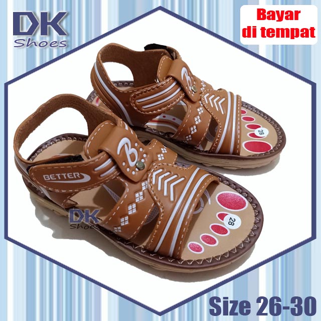 Better 26-30 / Sepatu Sandal Tali Velcro Anak Laki / Fashion Sepatu Anak Laki / Sandal Gunung Anak