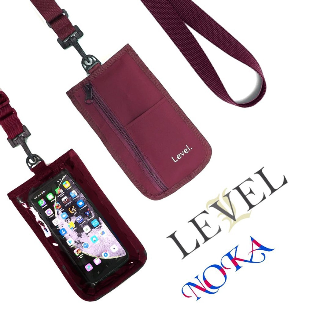 DOMPET LEVEL HANGING WALLET NOKA ( MIKA ) HP DOMPET SELEMPANG FASHION UNISEX STYLE KOREA