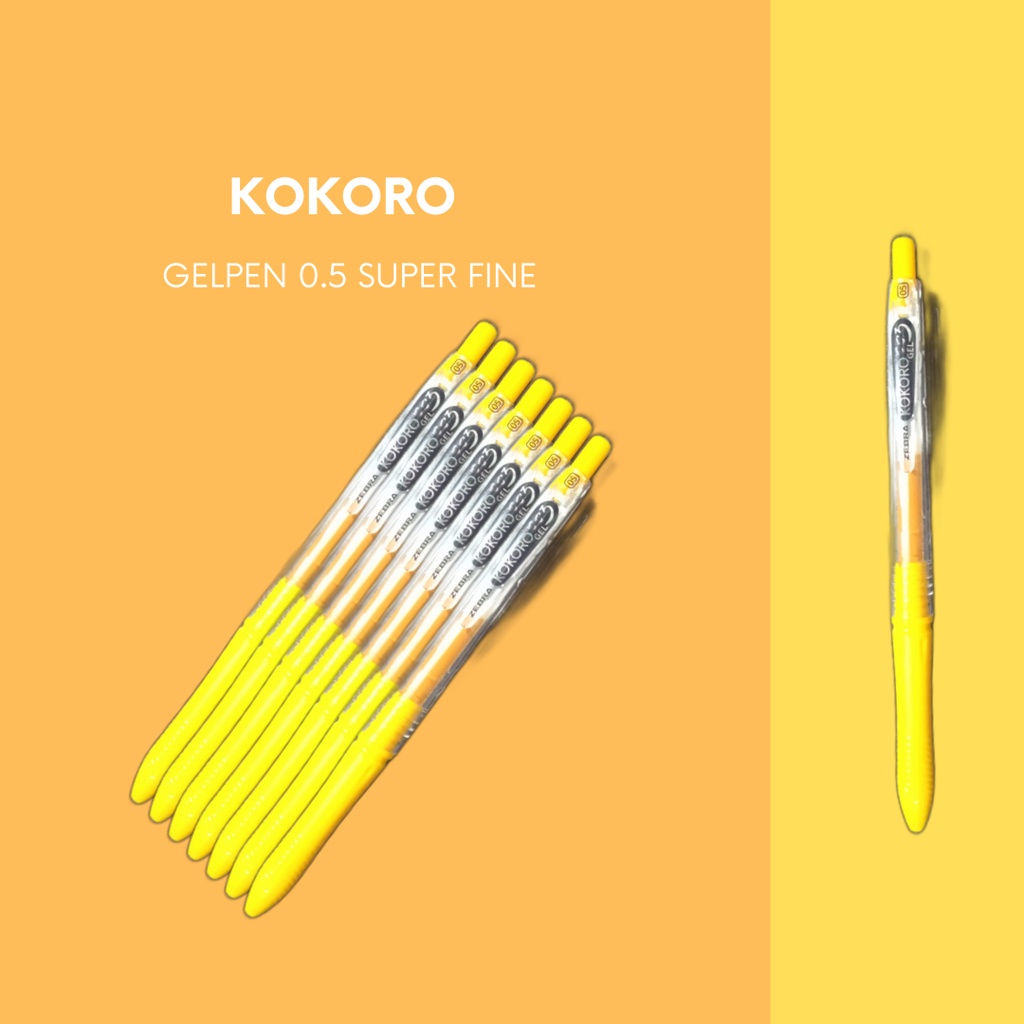 

PULPEN KOKORO YELLOW GELPEN 0.5