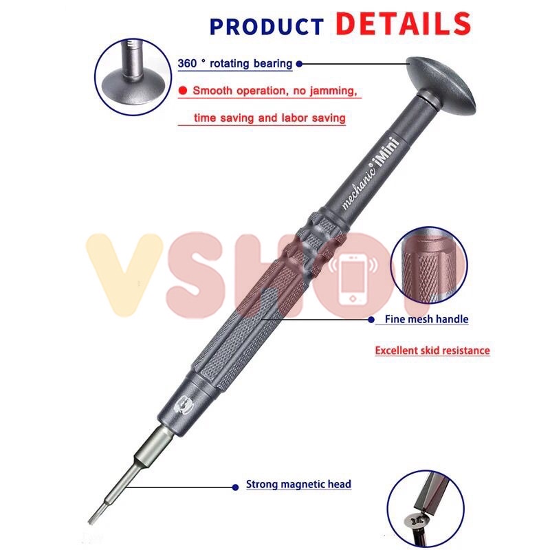 OBENG SATUAN - SCREWDRIVER MECHANIC iMINI S2 - STRONG MAGNETIC