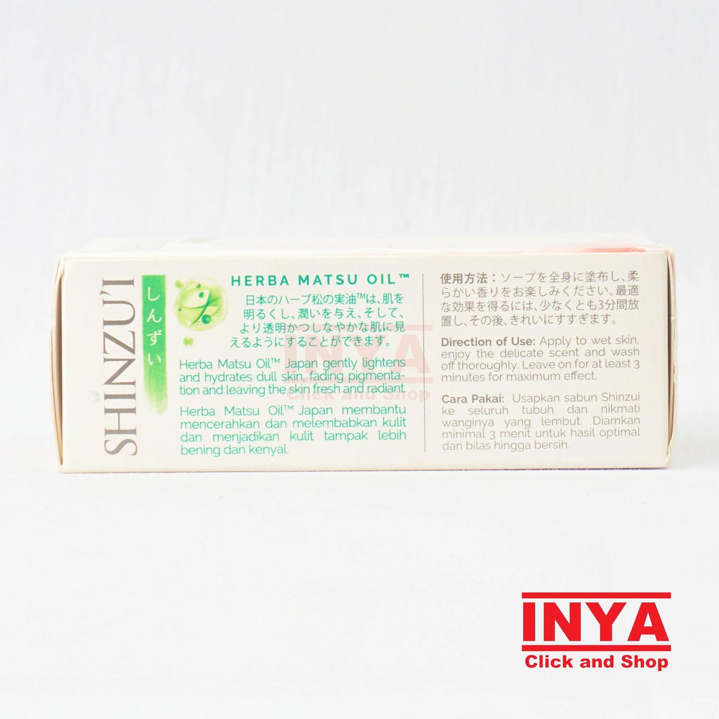 SHINZUI KIREI SKIN LIGHTENING SOAP BAR 85gr - Sabun Batang