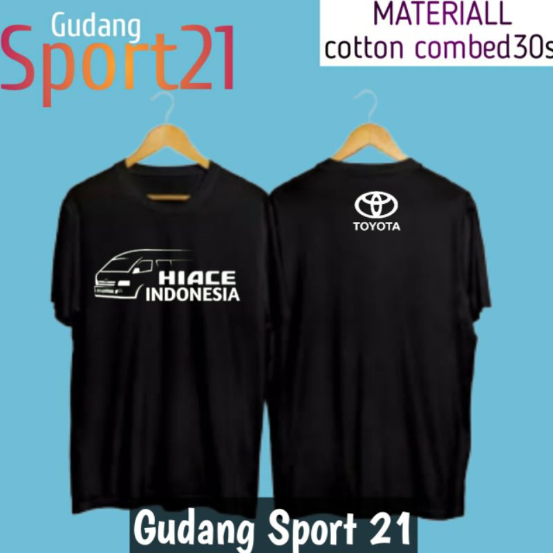 kaos baju toyota hiace INDONESIA kaos otomotif