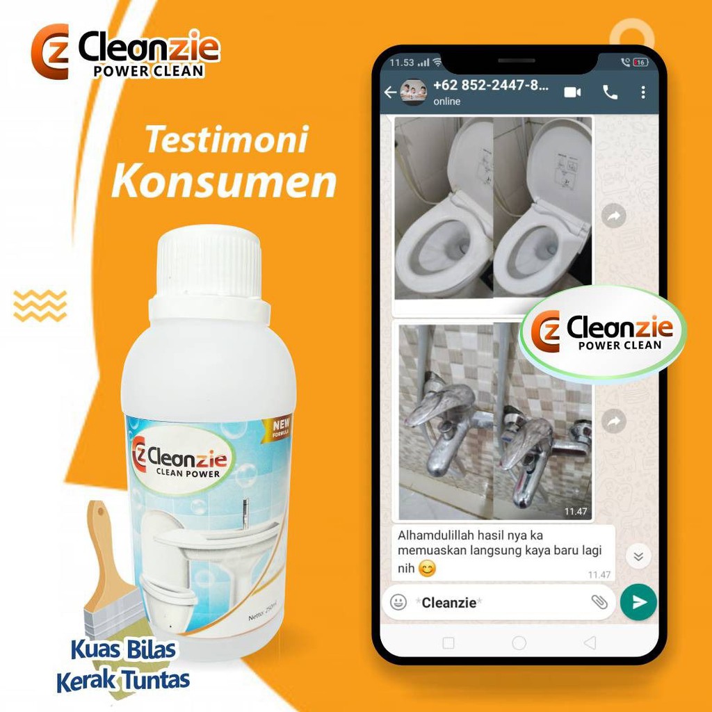 cleanzie power clean pembersih karat dan closet promo COD