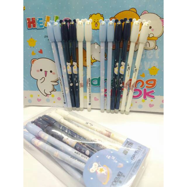 

Pulpen bisa dihapus karakter unik isi 12 pcs