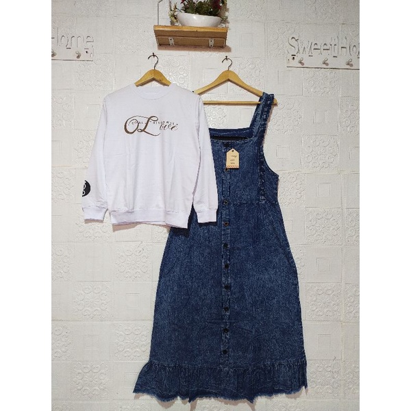 set overall jeans