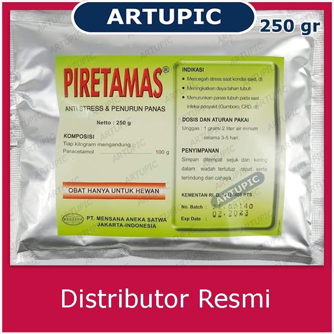 Vit | Piretamas 250 Gram Paracetamol Penurun Panas Unggas Ayam Vitamin C