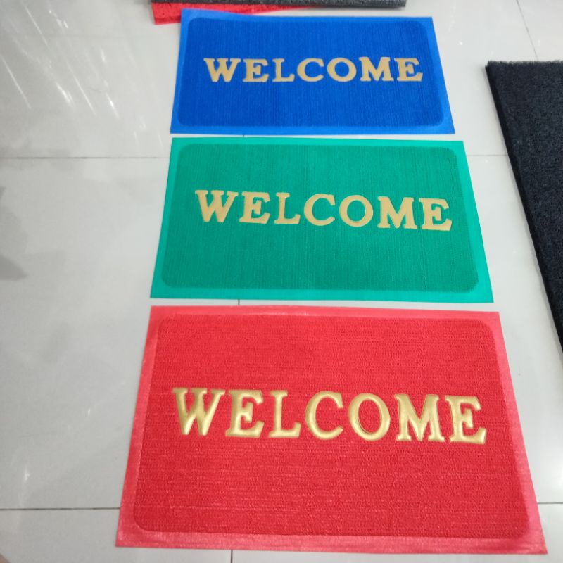KESET MIE BIHUN MOTIF WELCOME KESET KAKI MIE KESET KARET MIE