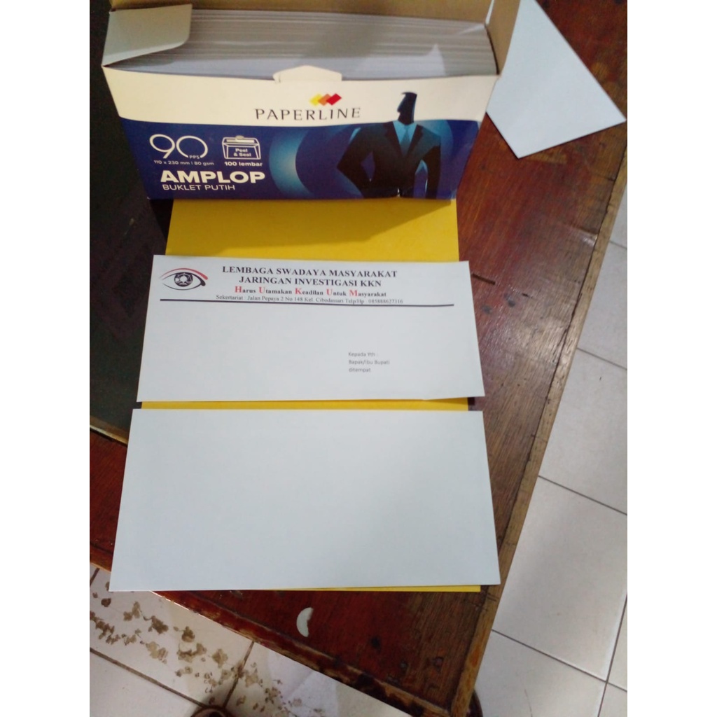 AMPLOP SURAT 1500/amplop (+Print Kop Surat)