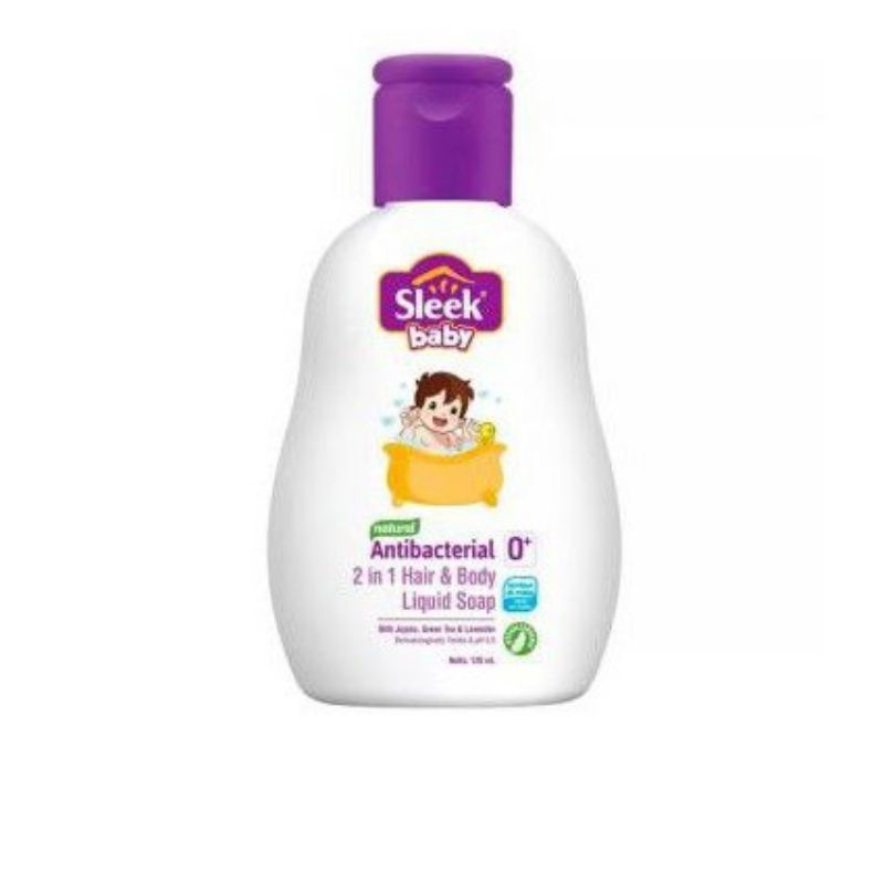 Sleek Hair and body wash liquid 120ml/250ml sabun mandi bayi