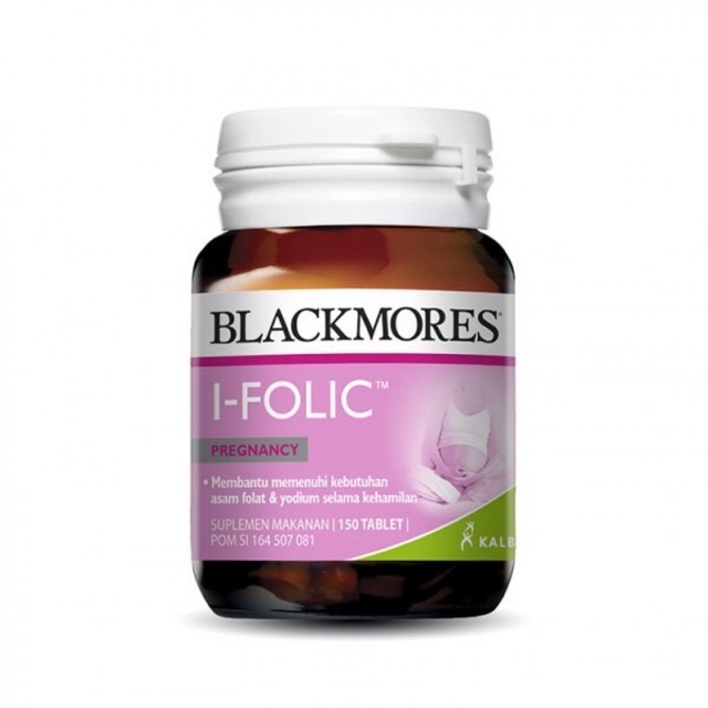 Blackmores i-folic isi 60 kapsul - nutrisi persiapan kehamilan