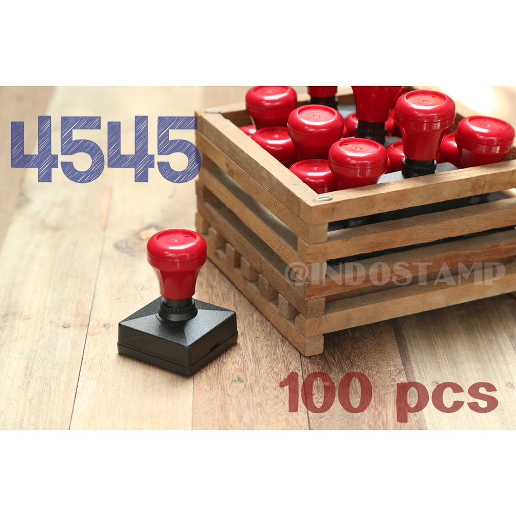 

gagang stempel 4545 100pcs flash stamp 45mm 45mm original indostamp murah