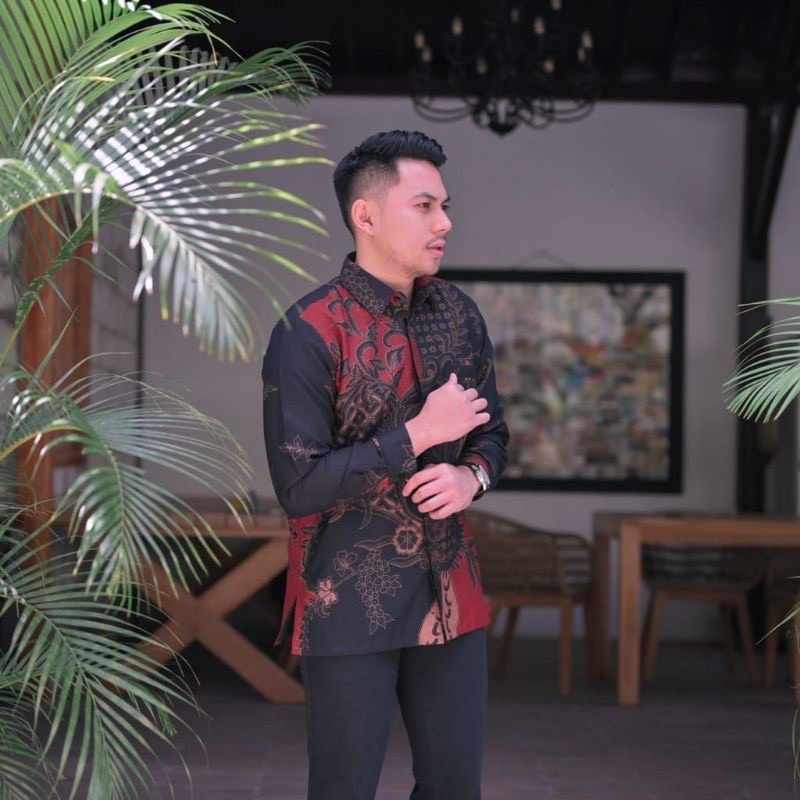 Kemeja Batik Pria Lengan Panjang Atasan Batik size M L XL XXL 3XL 4XL 5XL 6XL 7XL 8XL 9XL 10XL NUKUbatik