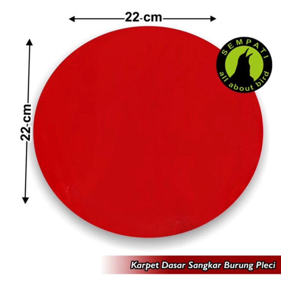 Karpet tebok alas dasar lantai sangkar burung kecil pleci kolibri 22cm
