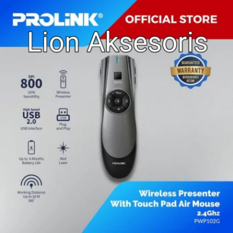 Laser pointer Prolink PWP102G  PWP102G Garansi Resmi 1 Tahun