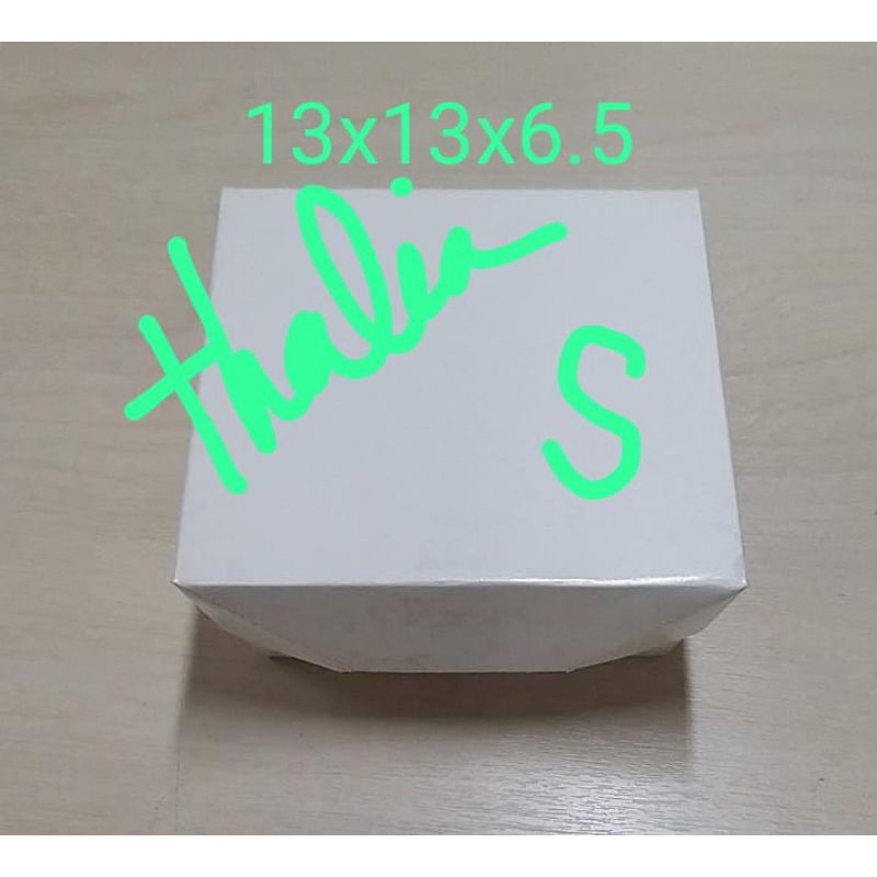 

LUNCH BOX PUTIH PAPER S =13X13X6.5CM (10PCS) BAHAN TEBAL FOOD GRADE