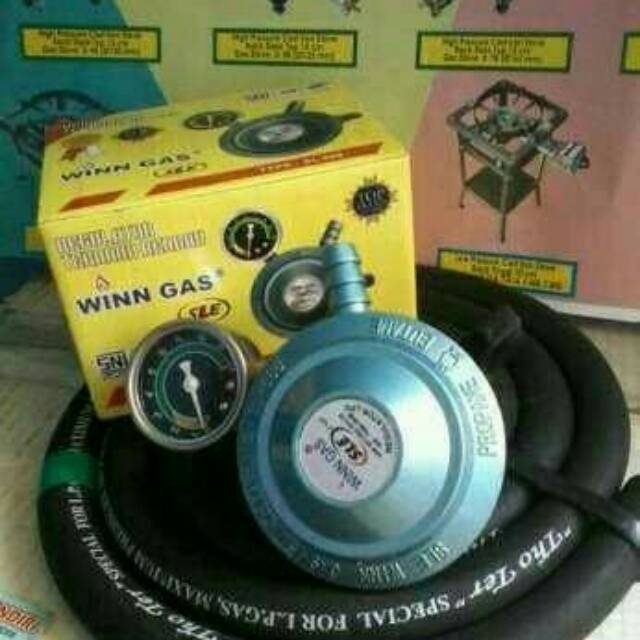 Regulator matic winn gas sle 888 lpg pertamina dan selang lpg 500 psi