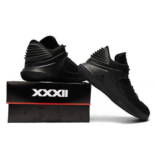 Nike Low Air Jordan 32 XXXII Full Black Perfect Kick Original PK