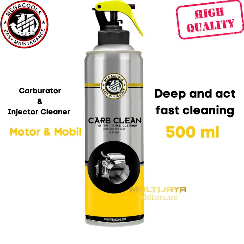 Megacools Carb Clean Pembersih Karburator dan Injeksi Motor &amp; Mobil 500 ml Carburator &amp; Injector Cleaner